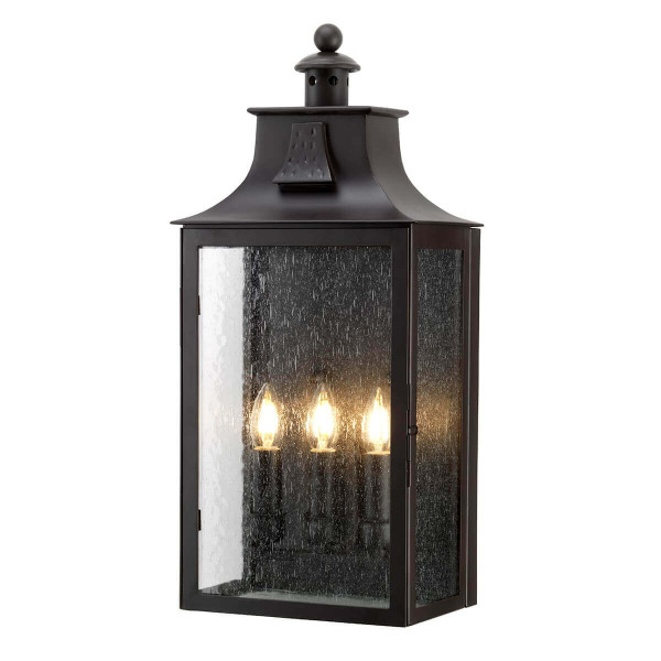 Elstead Balmoral Außen-Deckenleuchte E14 3-fach Alte Bronze IP44