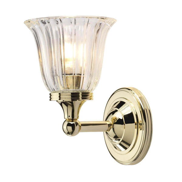 Elstead Austen LED Wandleuchte G9 Poliertes Messing IP44