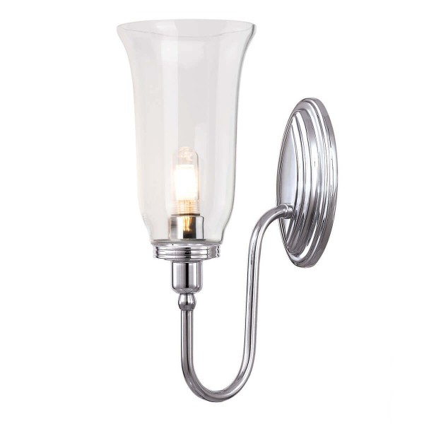 Elstead Blake LED Wandleuchte G9 Poliertes Chrom IP44