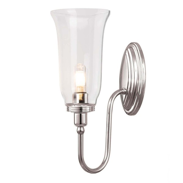 Elstead Blake LED Wandleuchte G9 Poliertes Nickel IP44