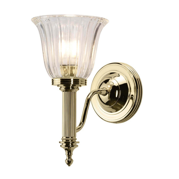 Elstead Carroll LED Wandleuchte G9 Poliertes Messing IP44