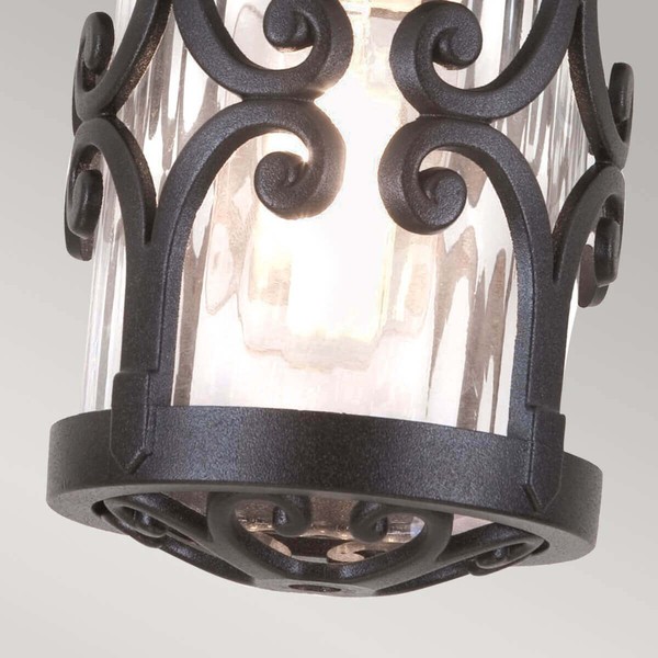 Elstead Hereford Außen-Deckenleuchte E27 26cm Schwarz