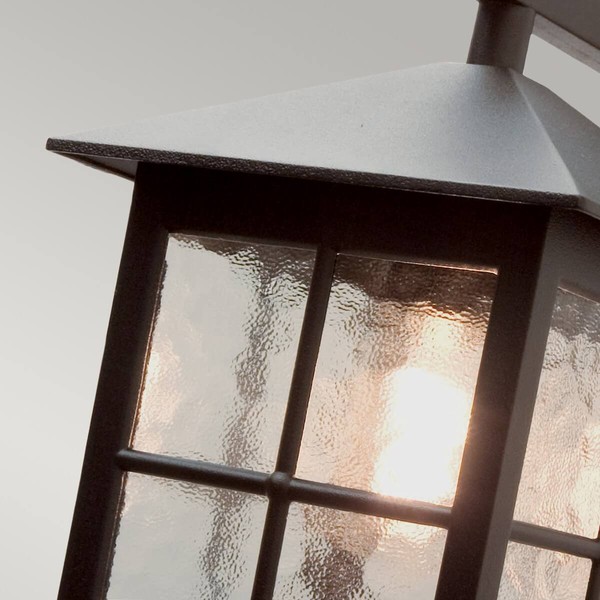 Elstead Winchester Außen-Wandleuchte E27 40cm Schwarz IP43