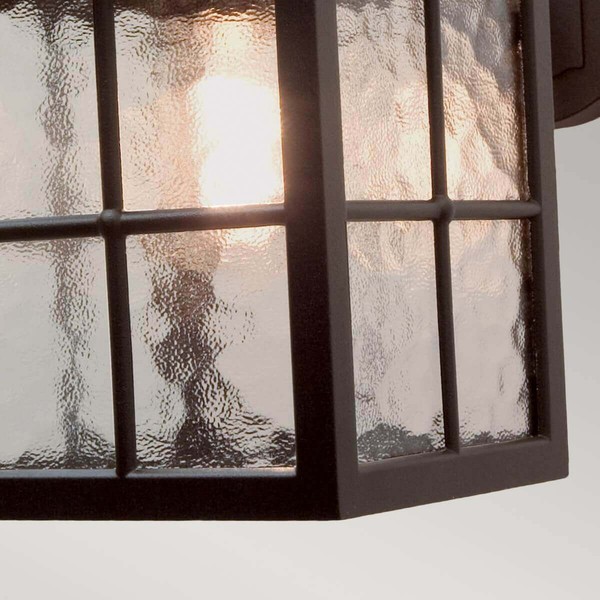 Elstead Winchester Außen-Wandleuchte E27 40cm Schwarz IP43