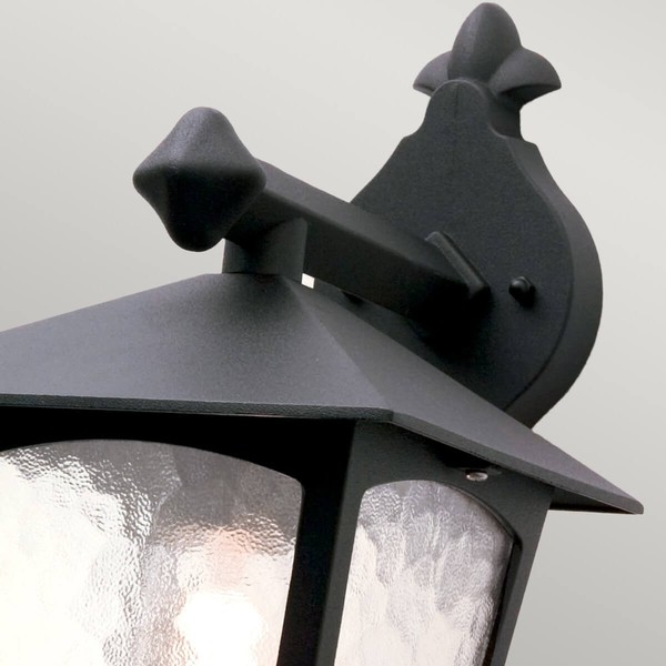 Elstead York Außen-Wandleuchte E27 31cm Schwarz IP43