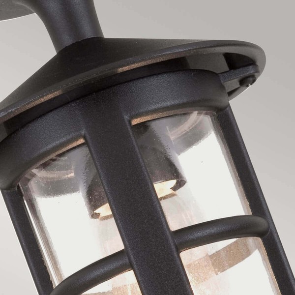 Elstead Hereford Außen-Deckenleuchte E27 24cm Schwarz IP43
