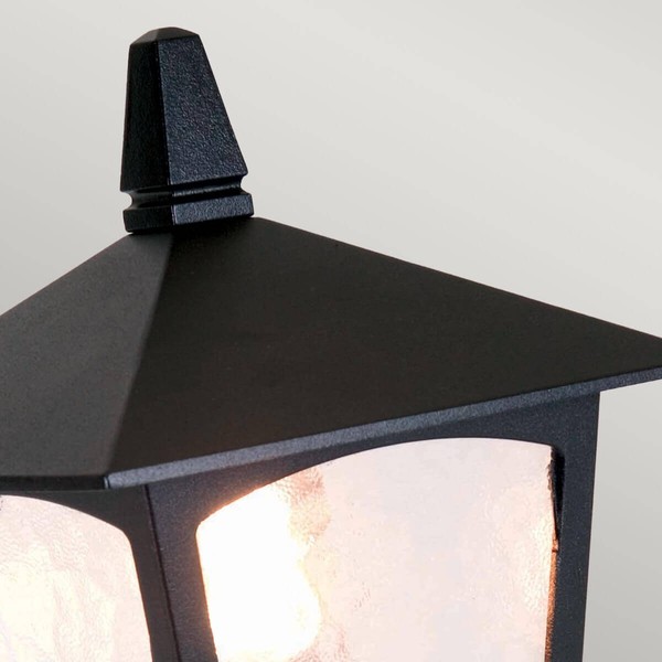 Elstead York Außen-Stehleuchte E27 32cm Schwarz IP43