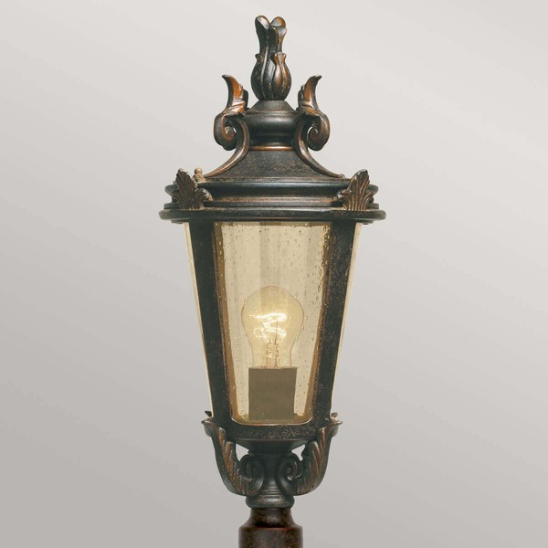 Elstead Baltimore Außen-Stehleuchte E27 117cm Verwitterte Bronze IP44
