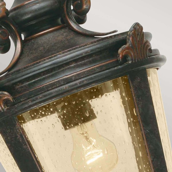 Elstead Baltimore Außen-Hängeleuchte E27 58cm Verwitterte Bronze