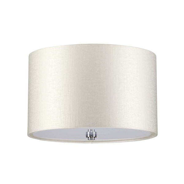 Elstead Fletcher Deckenleuchte E27 3-fach 35cm Poliertes Chrom Elfenbein