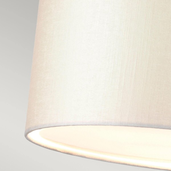 Elstead Fletcher Deckenleuchte E27 3-fach 35cm Poliertes Chrom Elfenbein