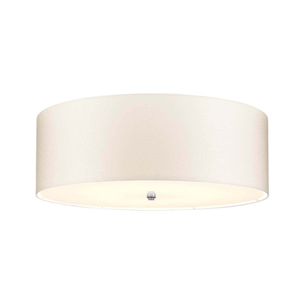 Elstead Fletcher Deckenleuchte E27 7-fach 28cm Poliertes Chrom Elfenbein