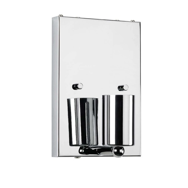 Elstead Riley Wandleuchte E27 Medium Poliertes Chrom Elfenbein