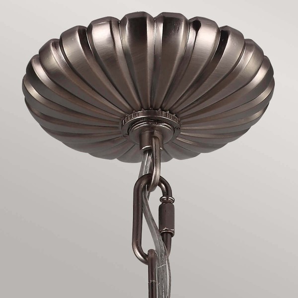 Elstead Adams Kronleuchter E14 3-fach Antikes Nickel
