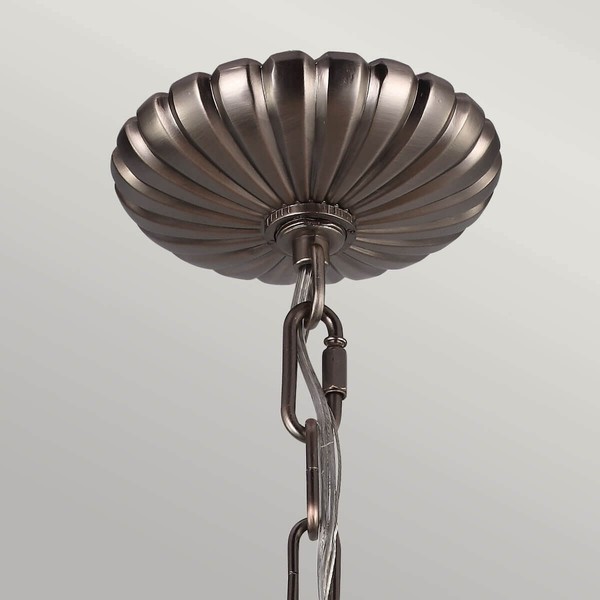 Elstead Adams Kronleuchter E14 4-fach Antikes Nickel