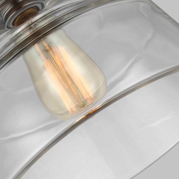 Elstead Baskin Hängeleuchte E27 26cm Poliertes Nickel