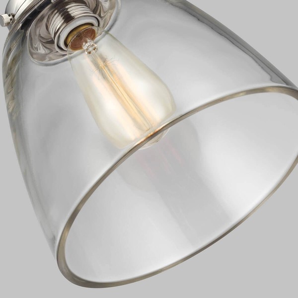Elstead Baskin Hängeleuchte E27 27cm Poliertes Nickel