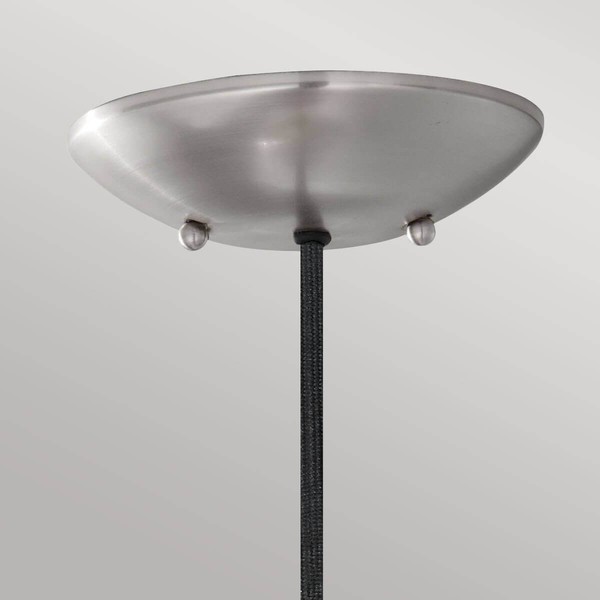 Elstead Beso Hängeleuchte E27 27cm Gebürsteter Stahl