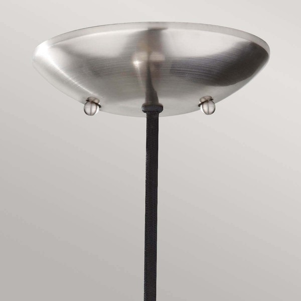 Elstead Beso Hängeleuchte E27 24cm Gebürsteter Stahl