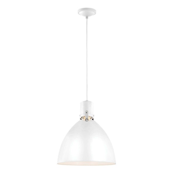 Elstead Brynne LED Hängeleuchte Flaches Weiß-Chrom