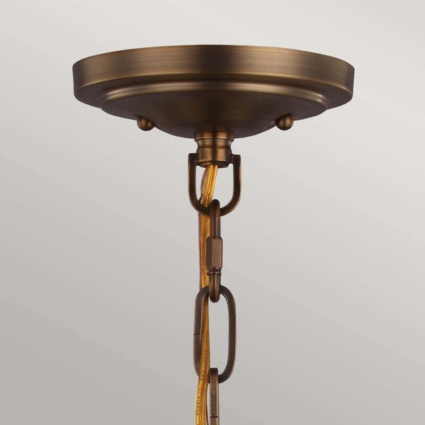 Elstead Cadence Hängeleuchte E27 2-fach Dunkles antikes Messing, mattschwarz