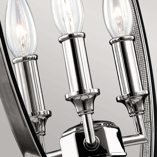 Elstead Corinne Hängeleuchte E14 3-fach 53cm Poliertes Nickel