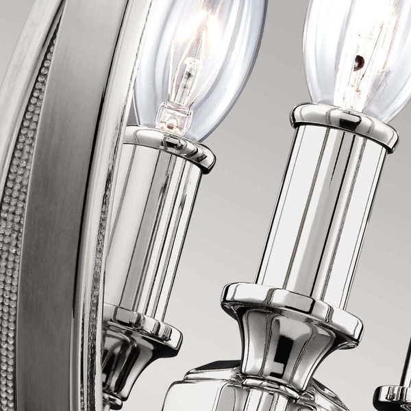 Elstead Corinne Hängeleuchte E14 3-fach 36cm Poliertes Nickel
