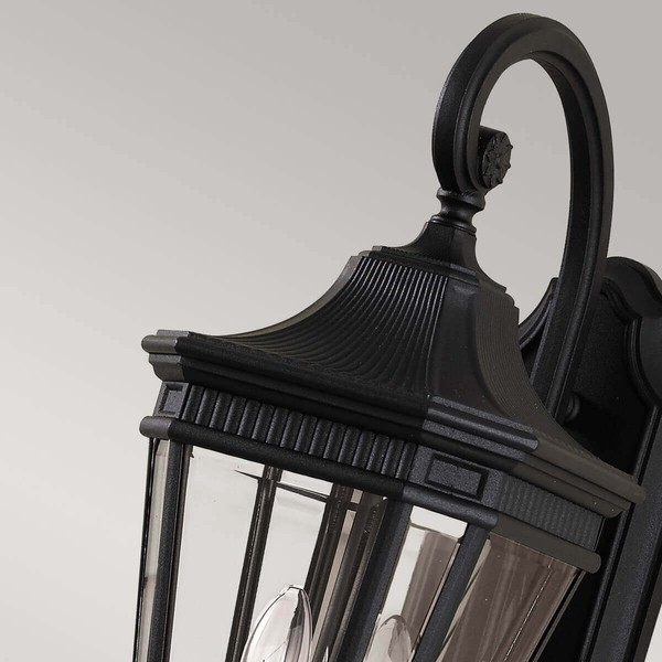 Elstead Cotswold Lane Außen-Wandleuchte E14 2-fach 52cm Schwarz IP44