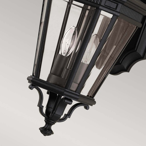 Elstead Cotswold Lane Außen-Wandleuchte E14 2-fach 52cm Schwarz IP44