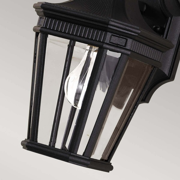 Elstead Cotswold Lane Außen-Wandleuchte E27 29cm Schwarz IP44