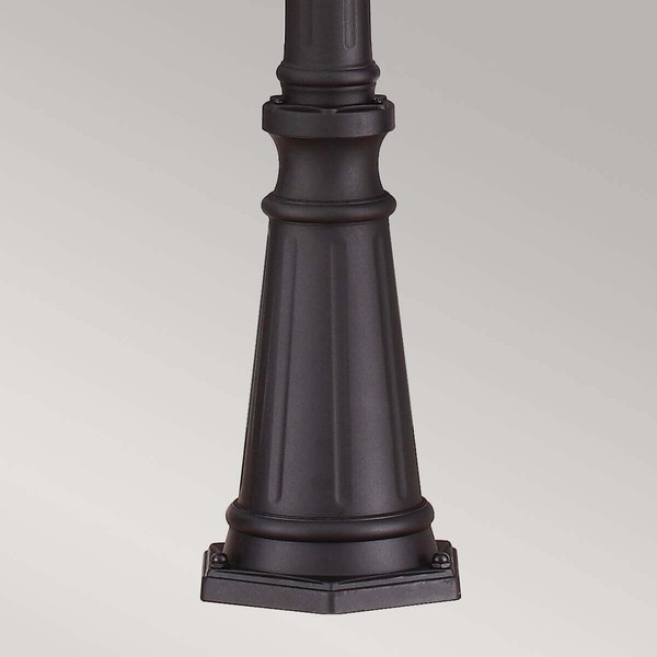 Elstead Cotswold Lane Außen-Stehleuchte E14 3-fach 257cm Schwarz IP44