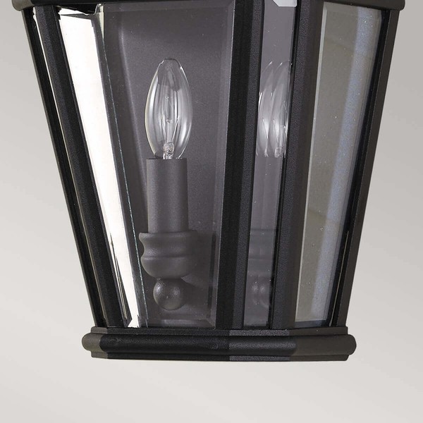 Elstead Cotswold Lane Außen-Wandleuchte E14 2-fach 41cm Schwarz IP44