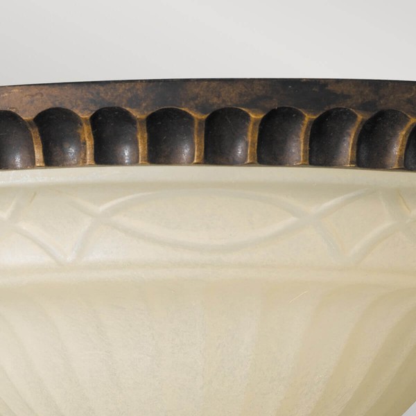 Elstead Drawing Room Deckenleuchte E27 2-fach 15cm Walnuss