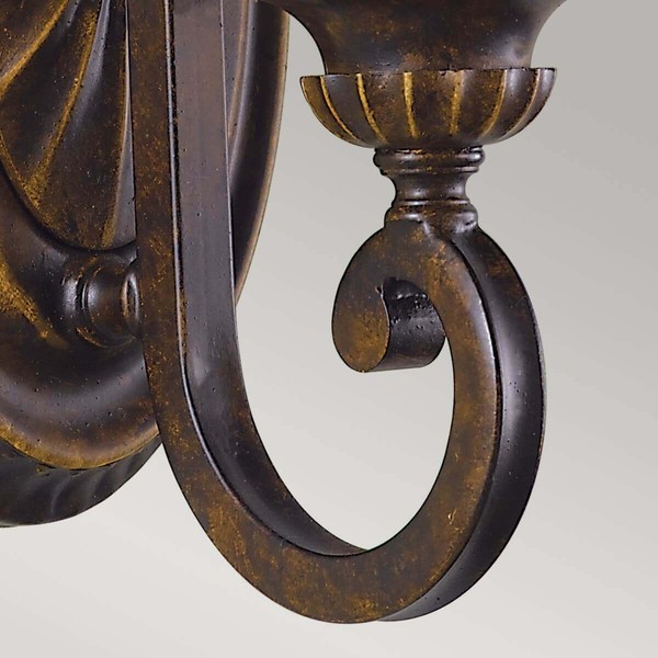 Elstead Drawing Room Wandleuchte E27 25cm Walnuss