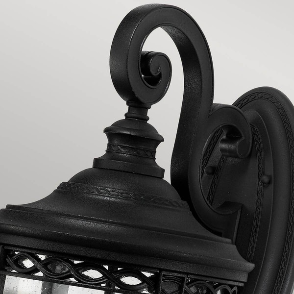 Elstead English Bridle Außen-Wandleuchte E14 3-fach 62cm Schwarz IP44