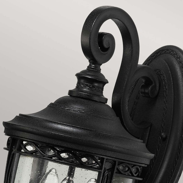 Elstead English Bridle Außen-Wandleuchte E14 3-fach 50cm Schwarz IP44