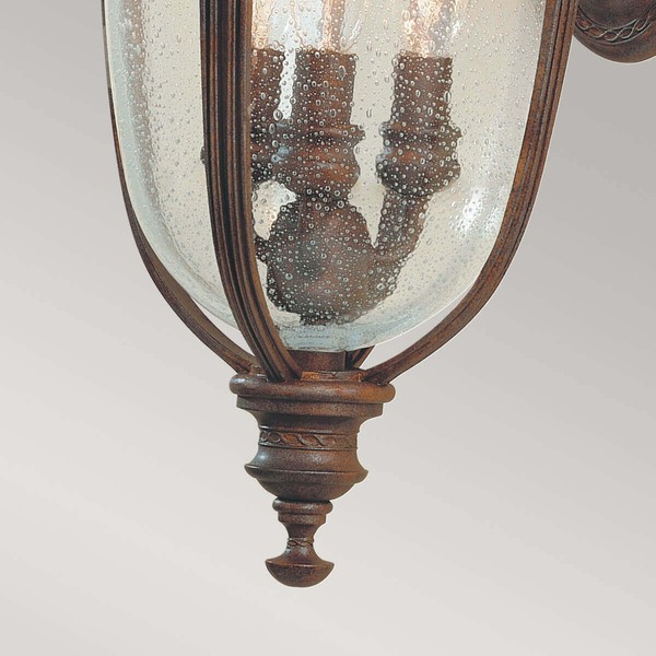 Elstead English Bridle Außen-Wandleuchte E14 3-fach 50cm Britische Bronze IP44
