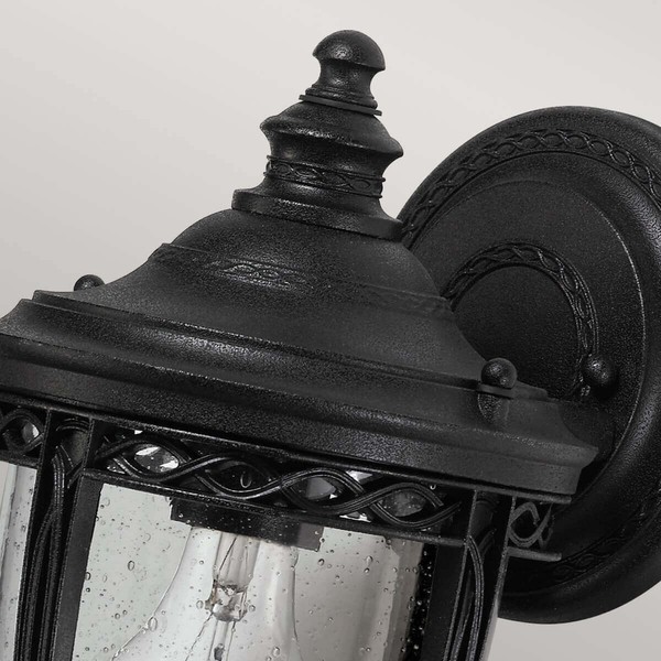 Elstead English Bridle Außen-Wandleuchte E27 Schwarz IP44