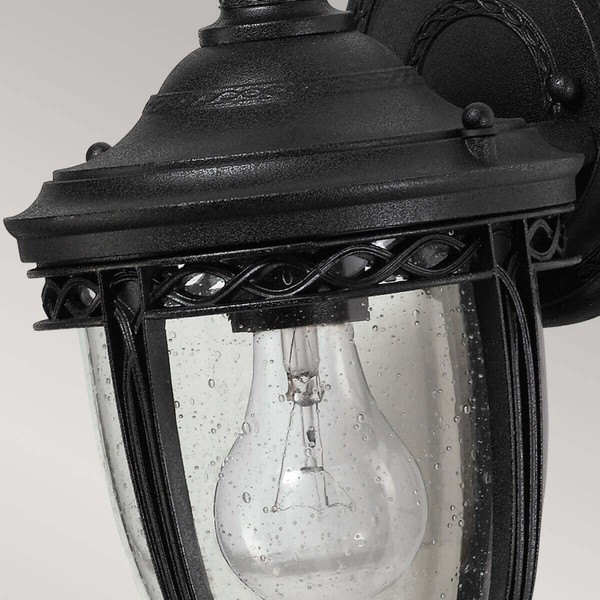 Elstead English Bridle Außen-Wandleuchte E27 Schwarz IP44