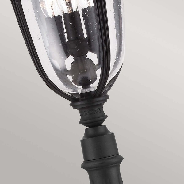 Elstead English Bridle Außen-Stehleuchte E14 3-fach 118cm Schwarz IP44