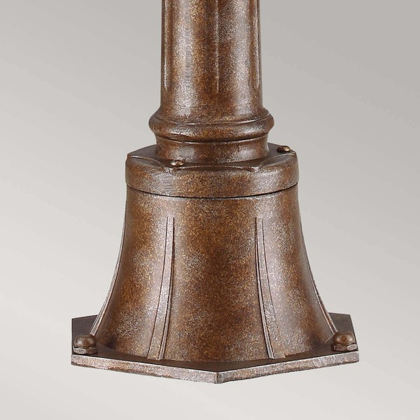 Elstead English Bridle Außen-Stehleuchte E14 3-fach 118cm Britische Bronze IP44