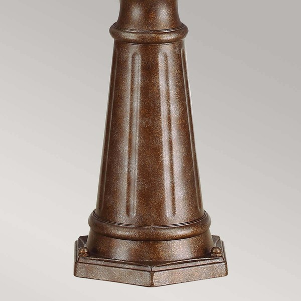 Elstead English Bridle Außen-Stehleuchte E14 3-fach 243cm Britische Bronze IP44
