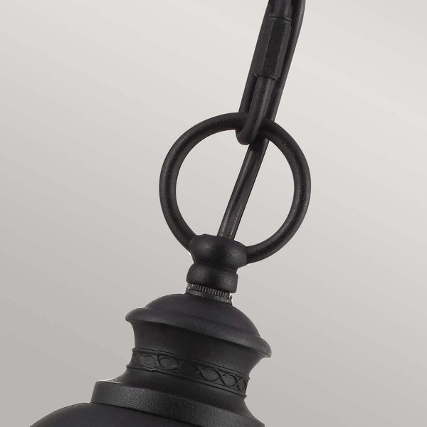Elstead English Bridle Außen-Hängeleuchte E14 3-fach 62cm Schwarz