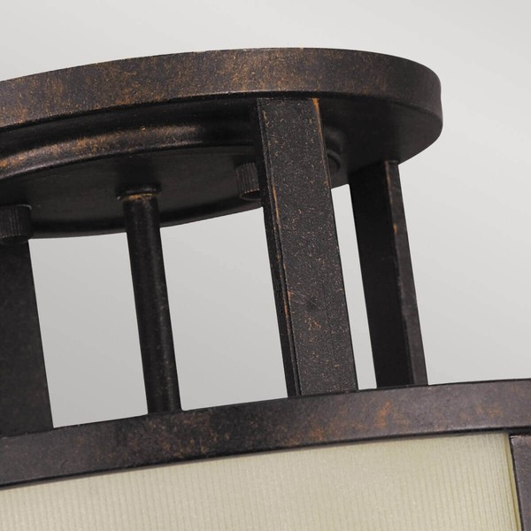 Elstead Fusion Deckenleuchte E27 3-fach 23cm Grecian Bronze