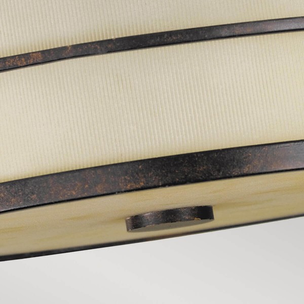 Elstead Fusion Deckenleuchte E27 3-fach 23cm Grecian Bronze