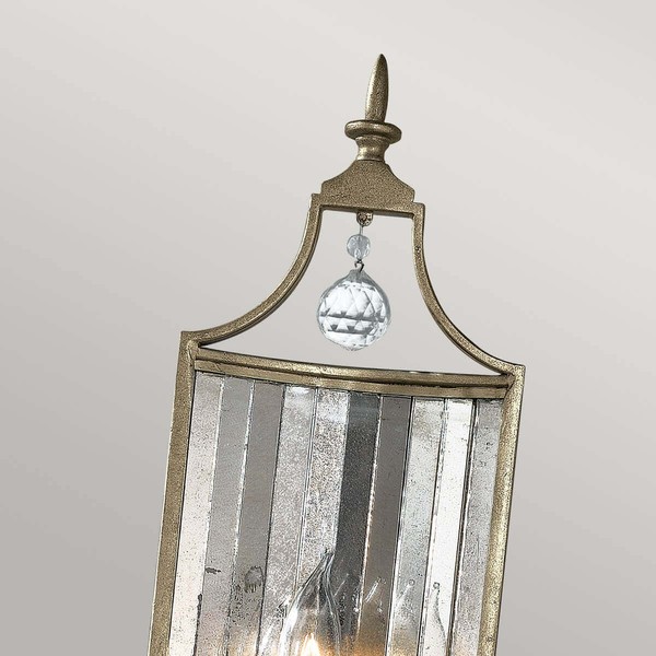 Elstead Gianna Wandleuchte E14 Vergoldetes Silber