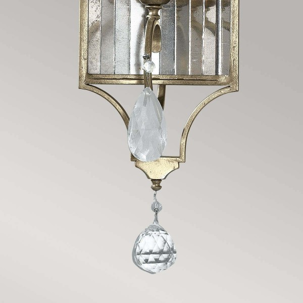 Elstead Gianna Wandleuchte E14 Vergoldetes Silber