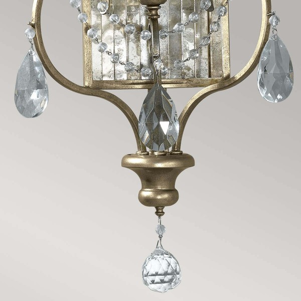 Elstead Gianna Wandleuchte E14 3-fach Vergoldetes Silber