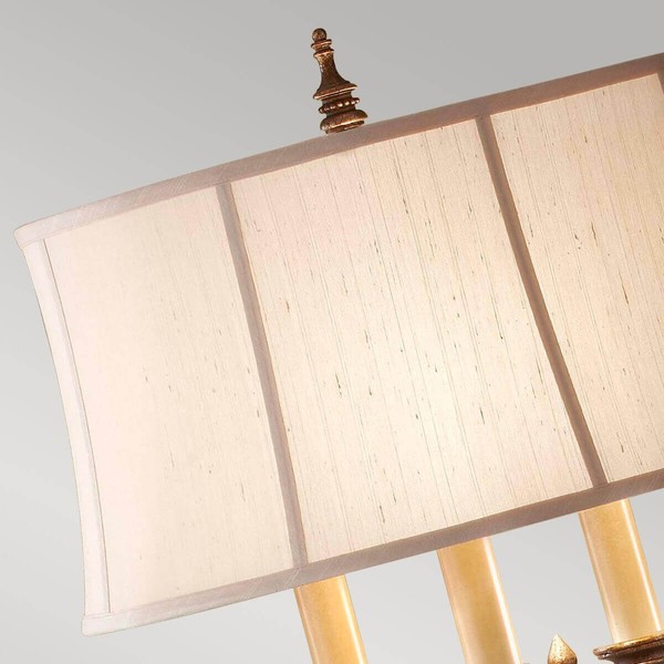Elstead Gibson Stehleuchte E27 4-fach Cambridge Crackle