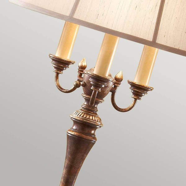 Elstead Gibson Stehleuchte E27 4-fach Cambridge Crackle